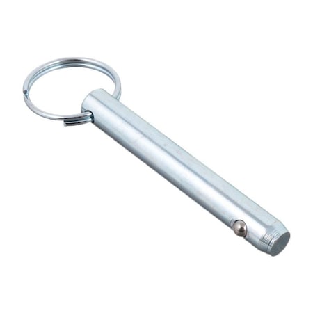 Heritage Industrial Detent Hitch Pin, 7/16 in Dia, 1-9/16 in Usable Lg, Carbon Steel, 1 PK DTP-0437-1562